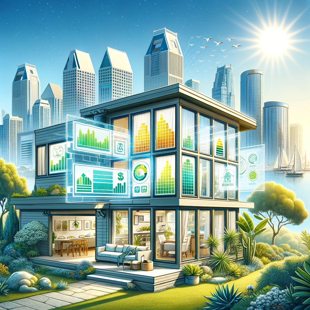 Beautiful view of Energy Efficient Penthouse Apartments San Diego